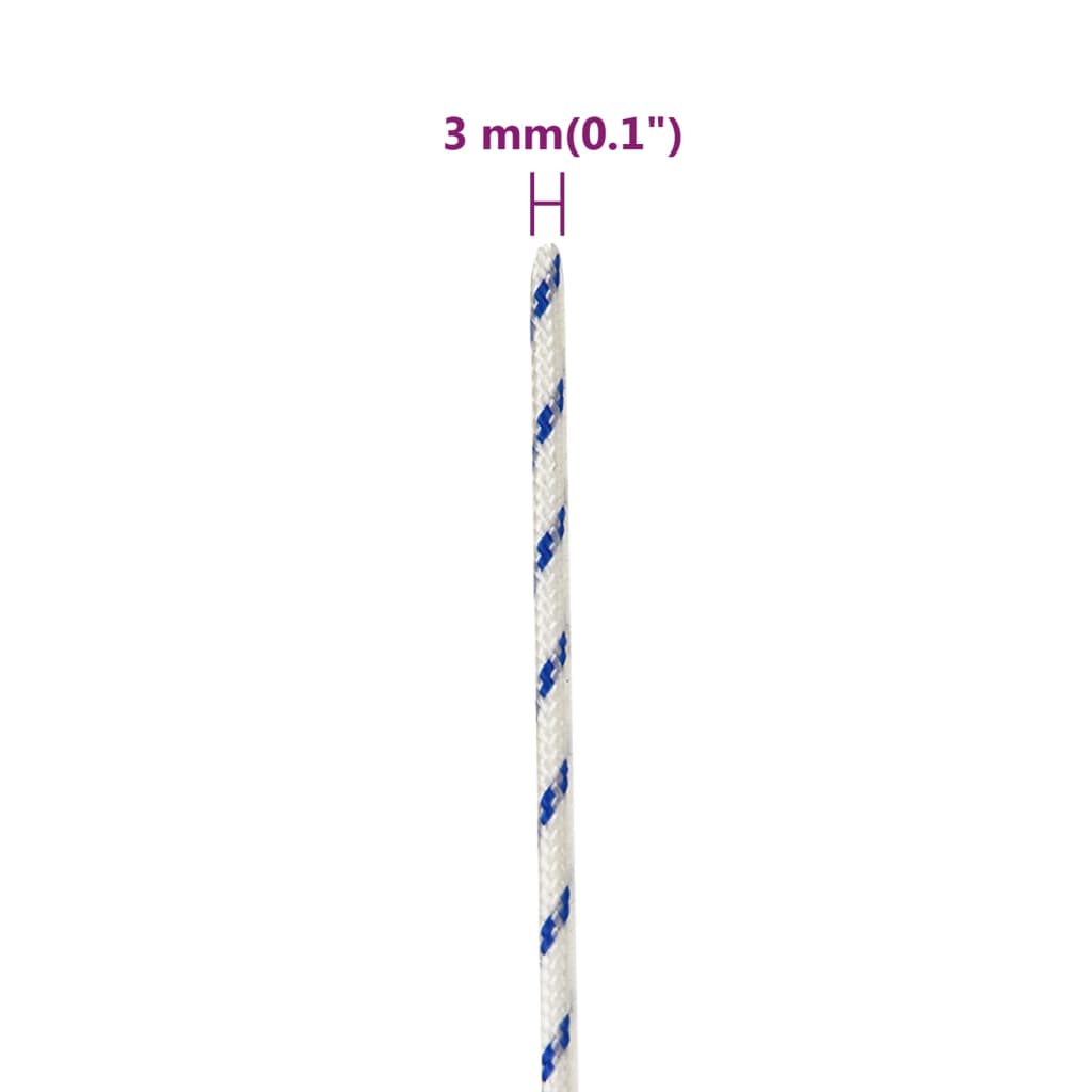 Brodski konop bijeli 3 mm 50 m od polipropilena