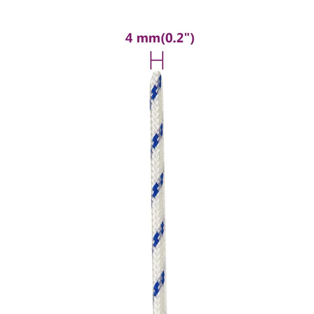 Brodski konop bijeli 4 mm 50 m od polipropilena
