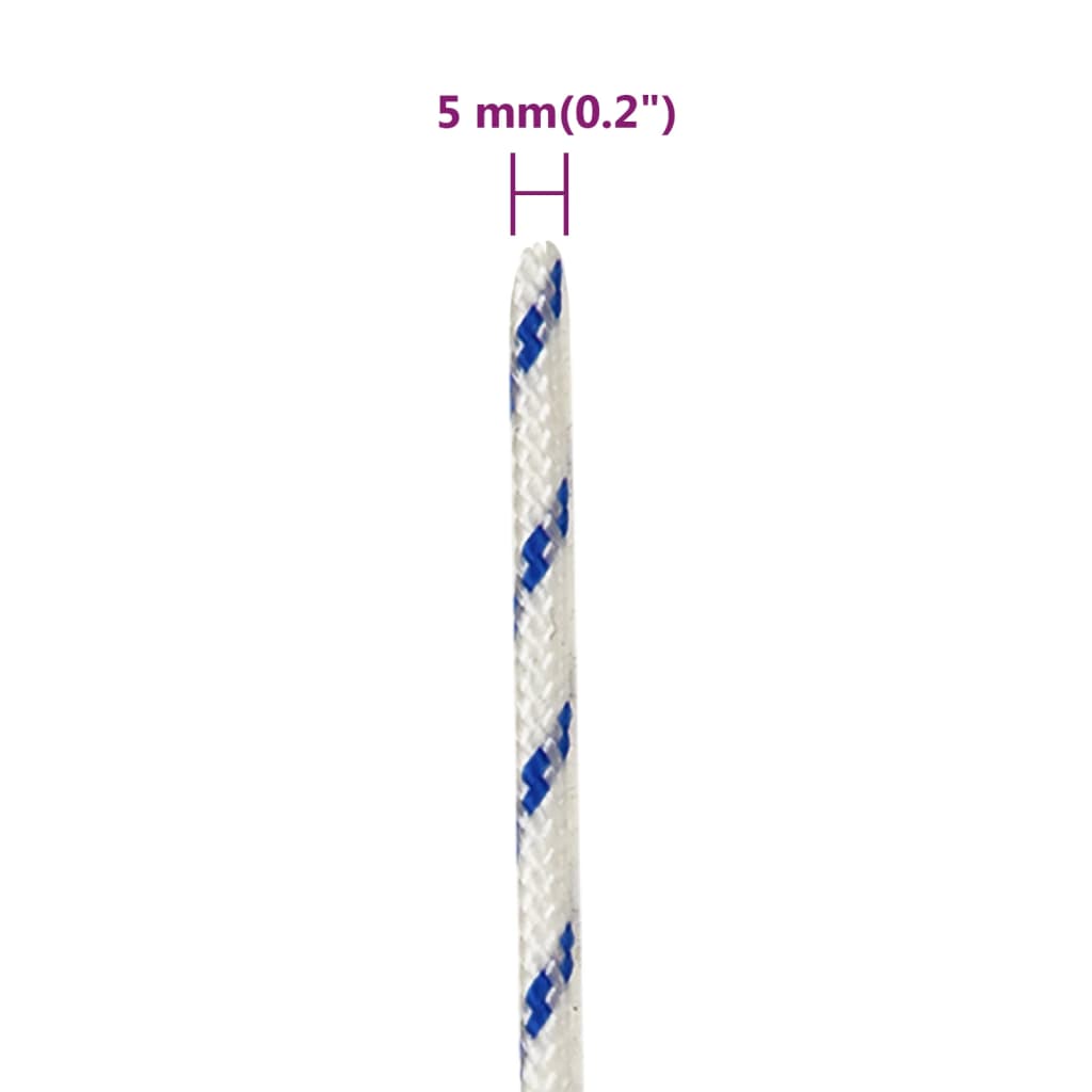 Brodski konop bijeli 5 mm 500 m od polipropilena