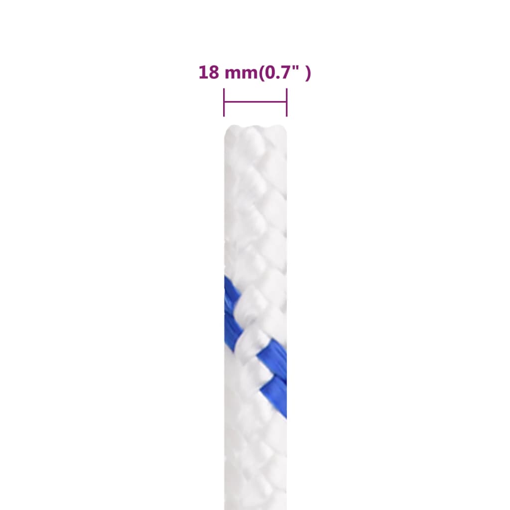 Brodski konop bijeli 18 mm 25 m od polipropilena