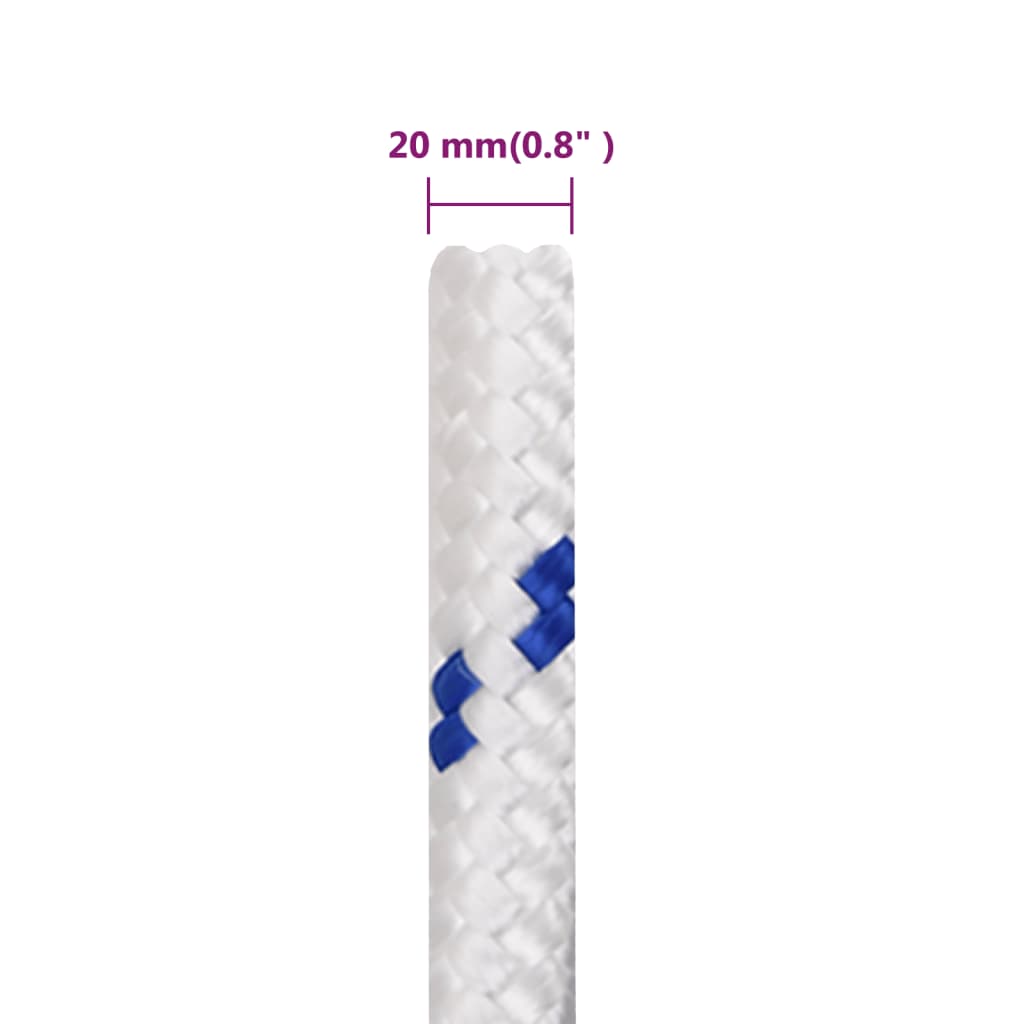 Brodski konop bijeli 20 mm 50 m od polipropilena