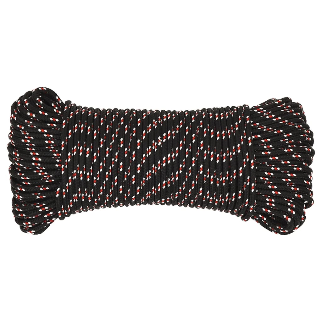 Brodski konop crni 3 mm 50 m od polipropilena