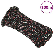 Brodski konop crni 4 mm 100 m od polipropilena