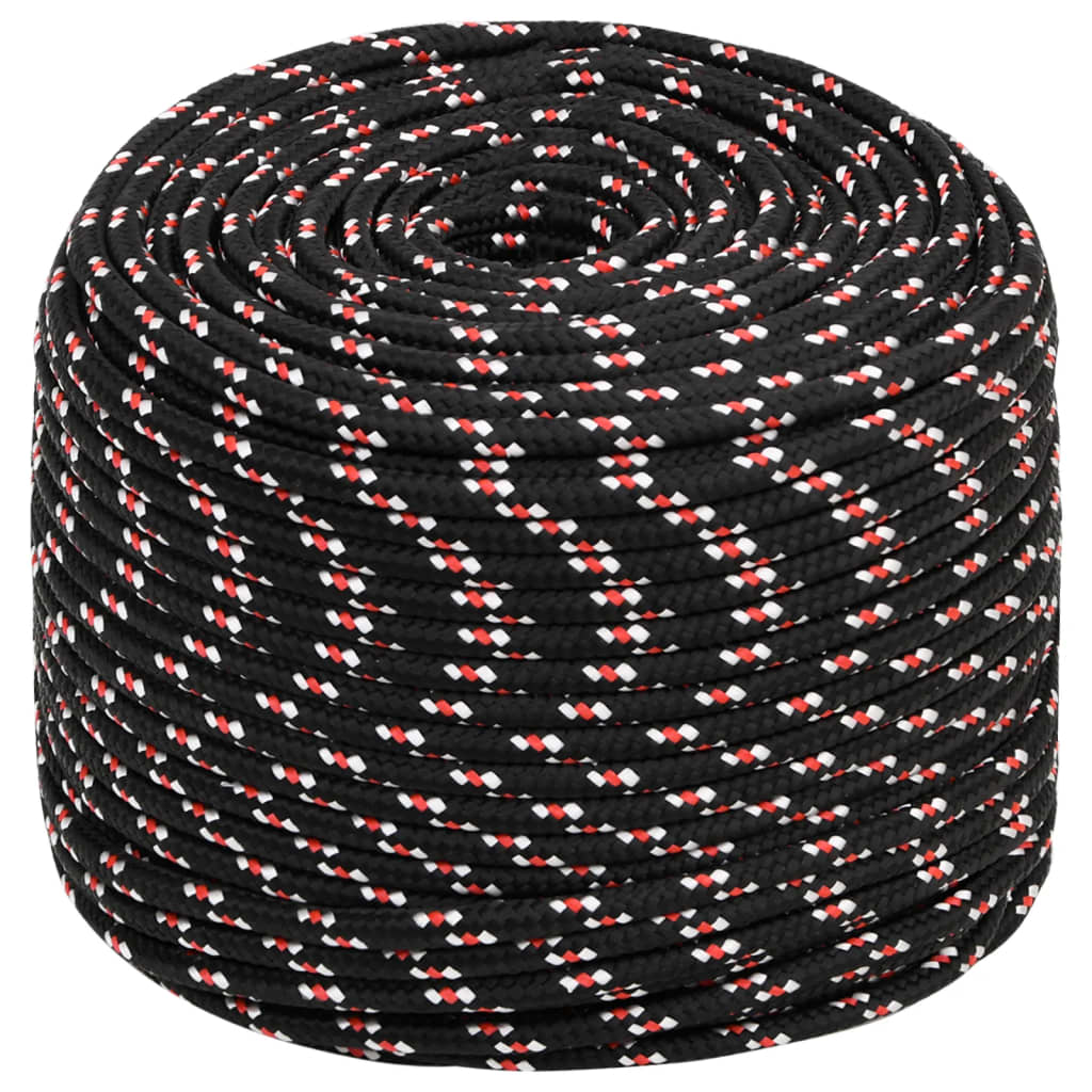 Brodski konop crni 6 mm 25 m od polipropilena