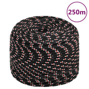 Brodski konop crni 6 mm 250 m od polipropilena