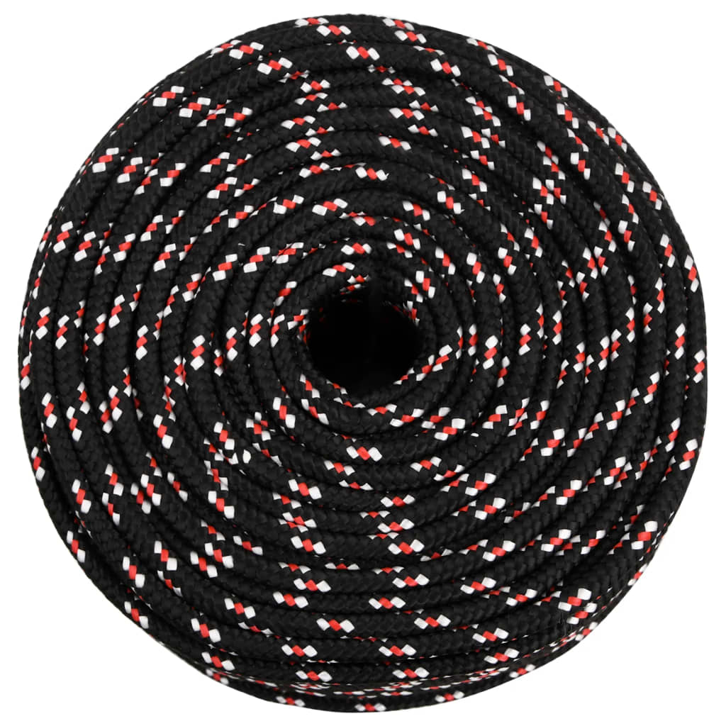 Brodski konop crni 8 mm 25 m od polipropilena