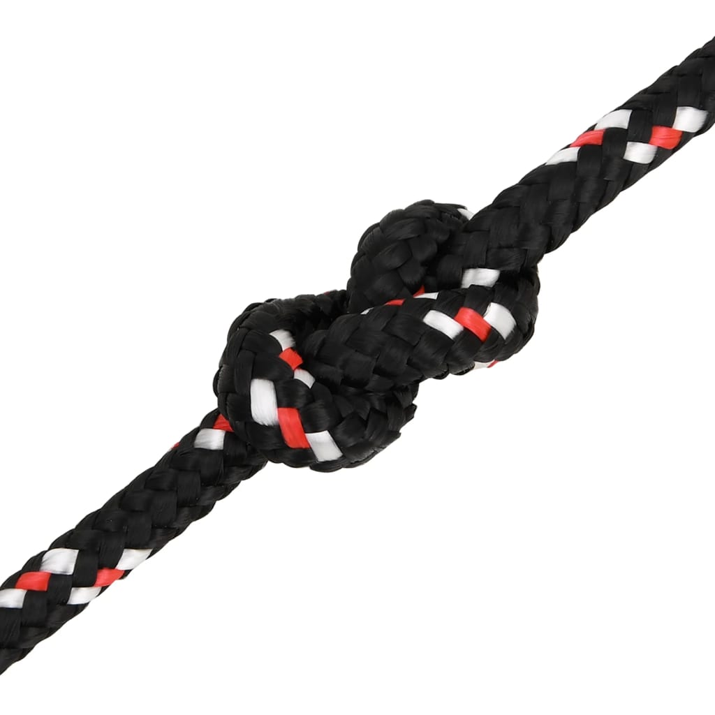 Brodski konop crni 8 mm 50 m od polipropilena