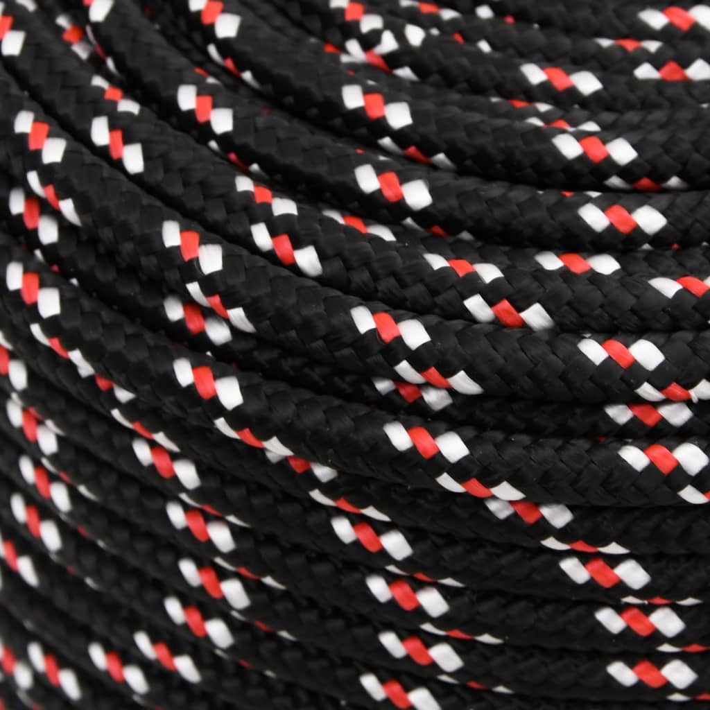 Brodski konop crni 10 mm 100 m od polipropilena
