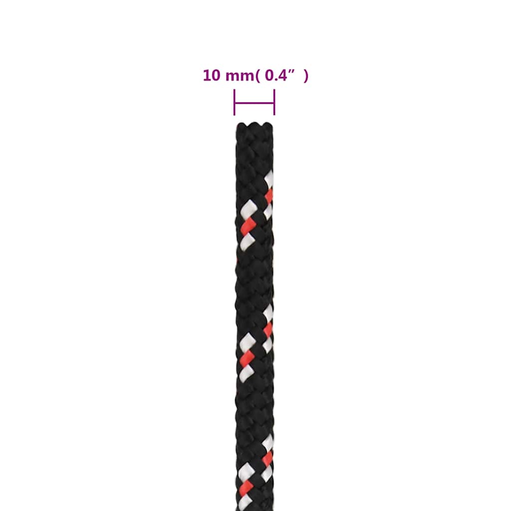 Brodski konop crni 10 mm 500 m od polipropilena