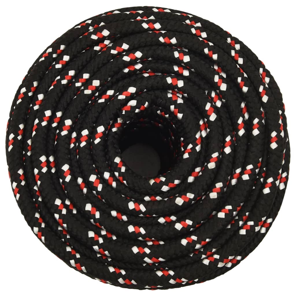 Brodski konop crni 14 mm 100 m od polipropilena