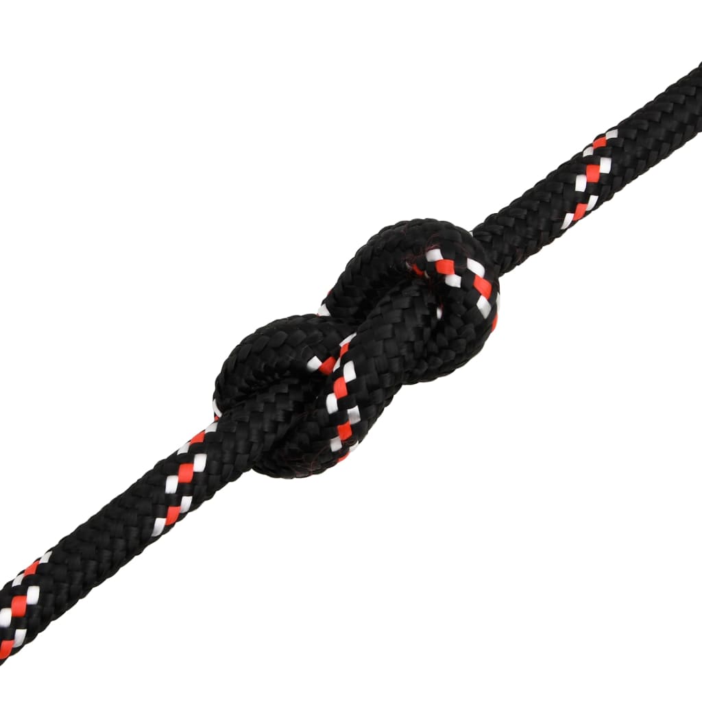 Brodski konop crni 18 mm 100 m od polipropilena