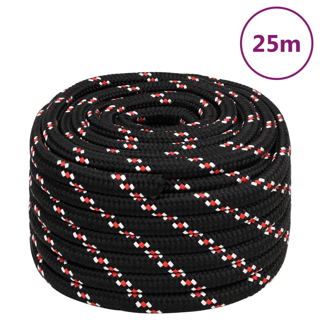 Brodski konop crni 20 mm 25 m od polipropilena