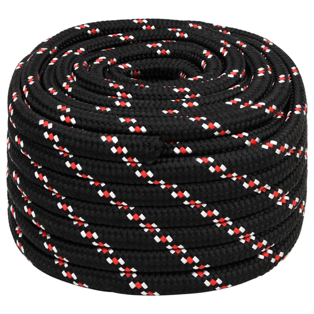 Brodski konop crni 20 mm 100 m od polipropilena