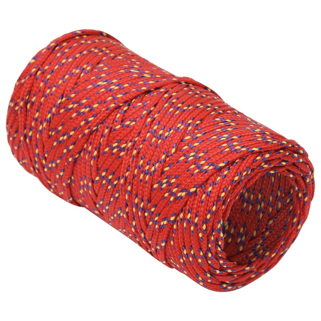 Brodski konop crveni 2 mm 25 m od polipropilena
