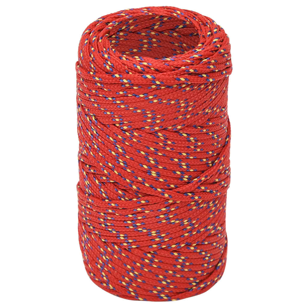 Brodski konop crveni 2 mm 250 m od polipropilena