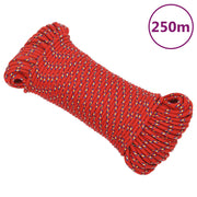 Brodski konop crveni 5 mm 250 m od polipropilena