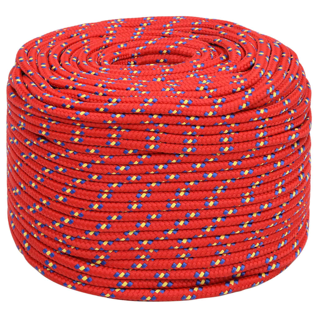 Brodski konop crveni 8 mm 25 m od polipropilena
