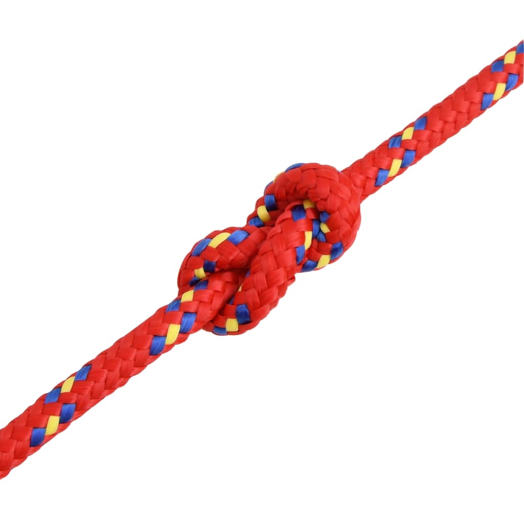 Brodski konop crveni 8 mm 25 m od polipropilena