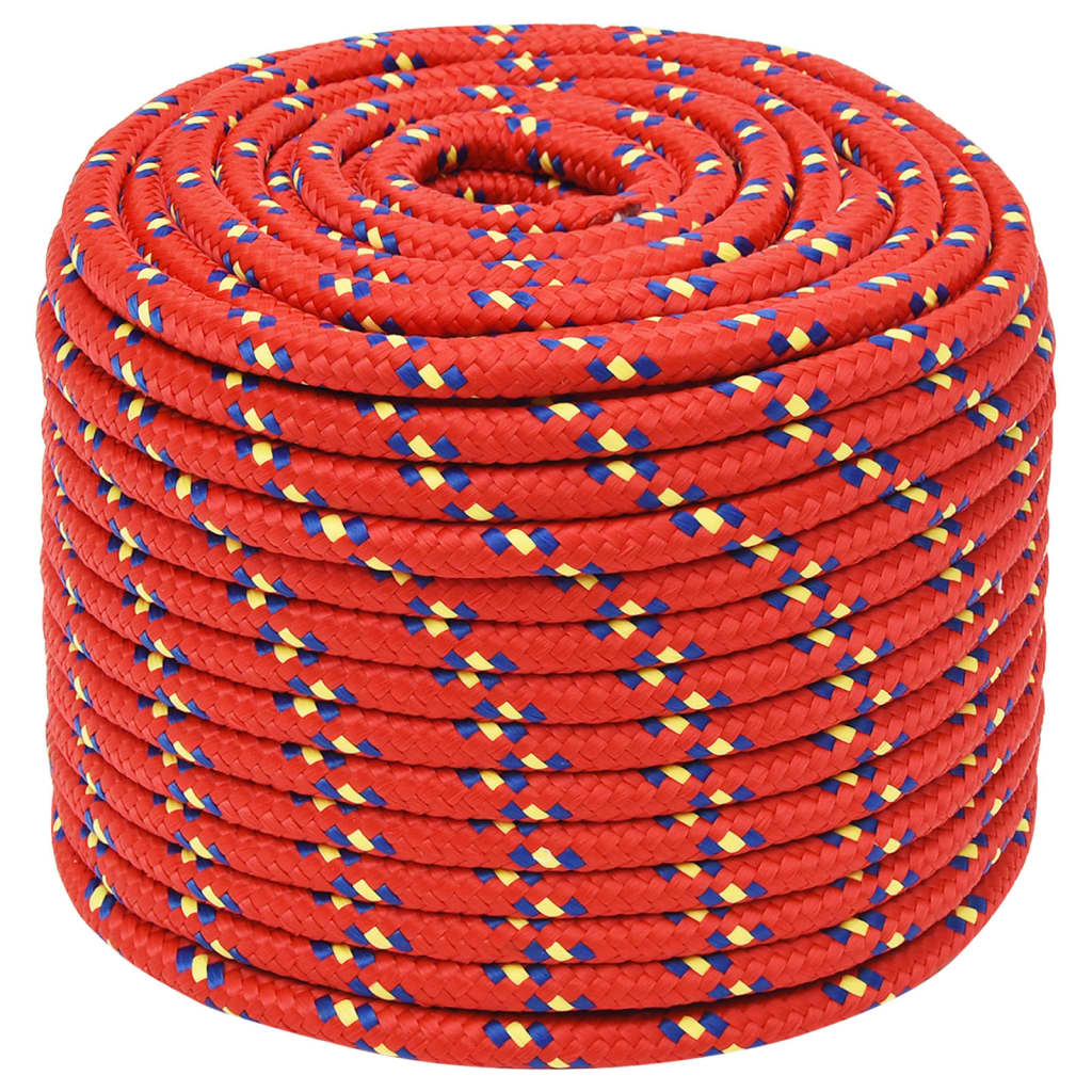 Brodski konop crveni 12 mm 25 m od polipropilena