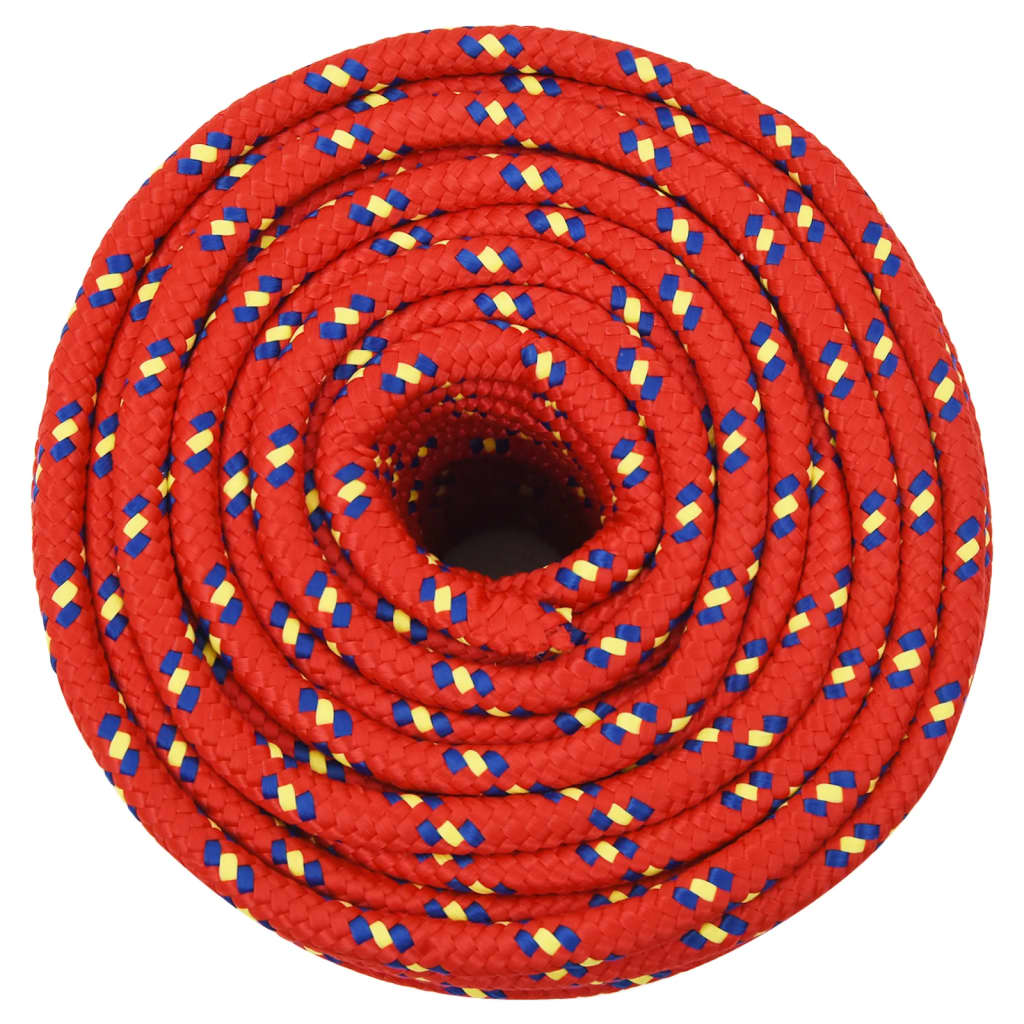 Brodski konop crveni 14 mm 25 m od polipropilena