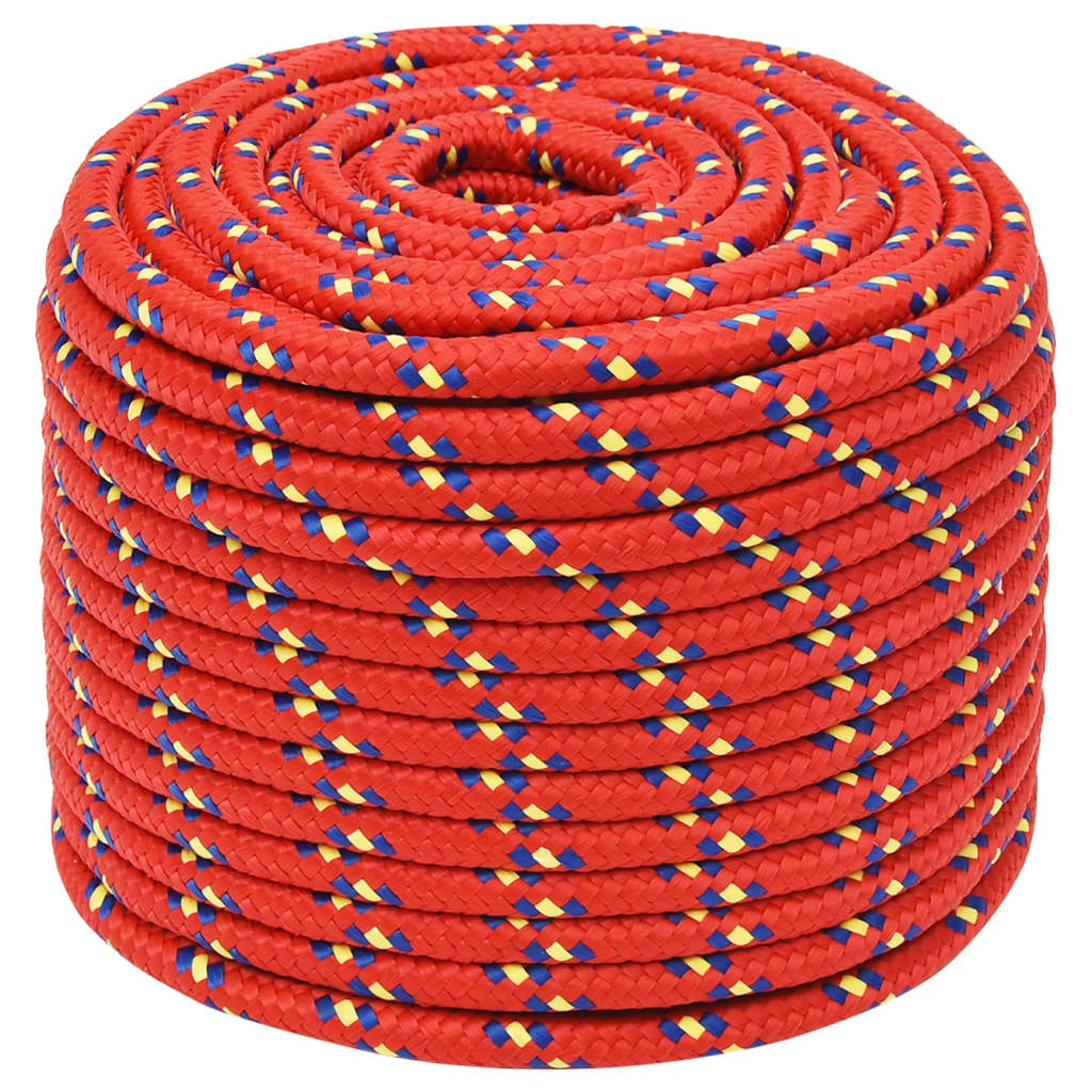 Brodski konop crveni 14 mm 100 m od polipropilena
