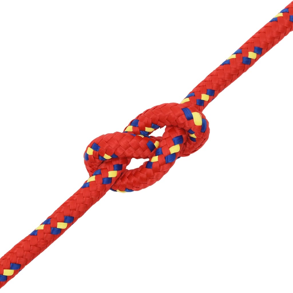Brodski konop crveni 14 mm 100 m od polipropilena