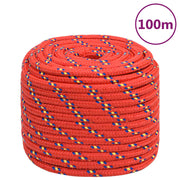 Brodski konop crveni 18 mm 100 m od polipropilena