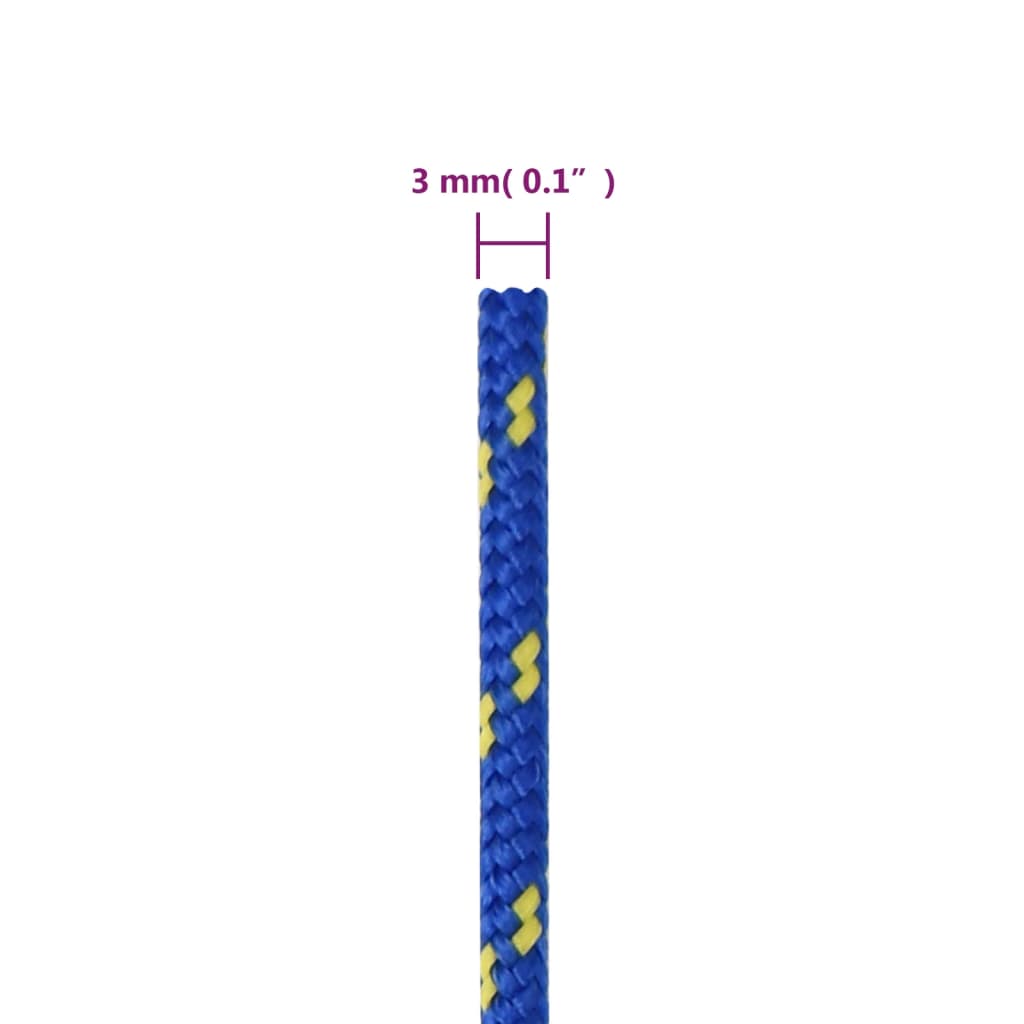 Brodski konop plavi 3 mm 100 m od polipropilena