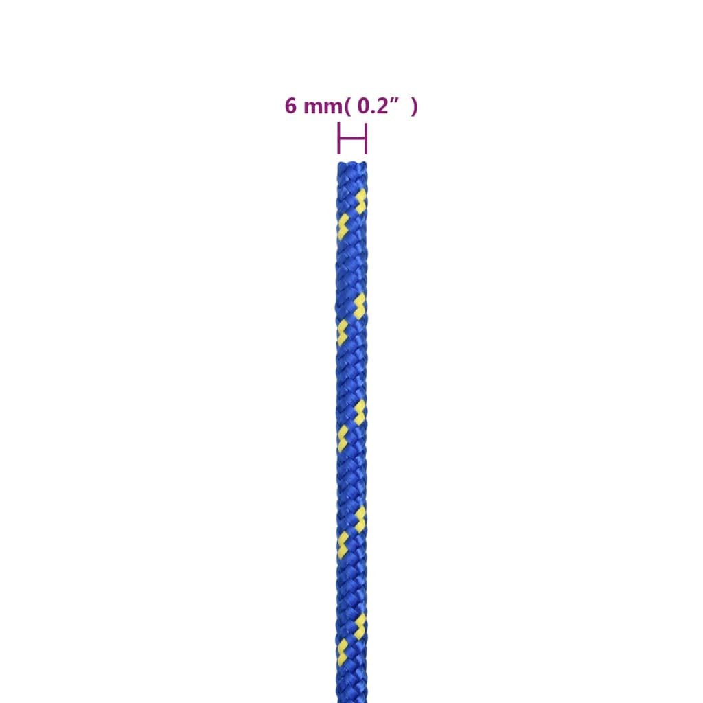 Brodski konop plavi 6 mm 50 m od polipropilena