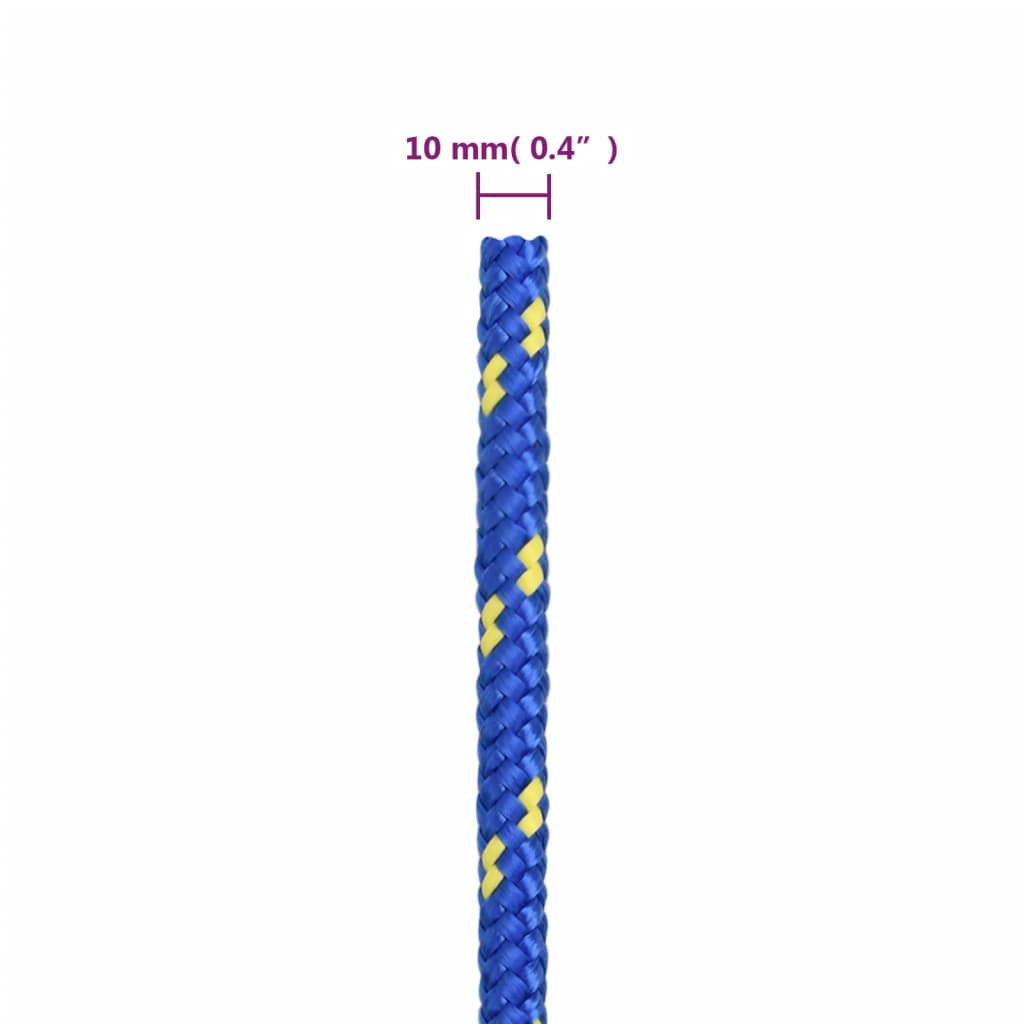 Brodski konop plavi 10 mm 500 m od polipropilena
