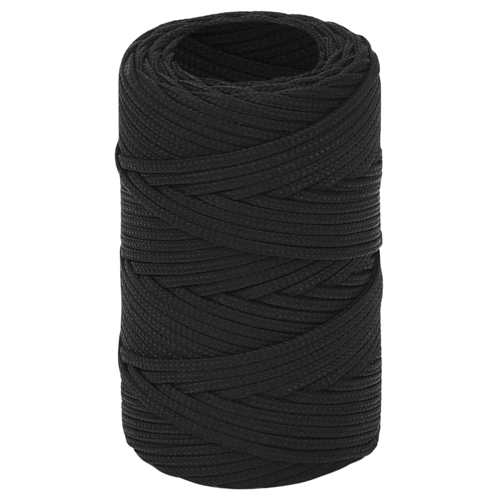 Brodski konop tamnocrni 2 mm 500 m od polipropilena