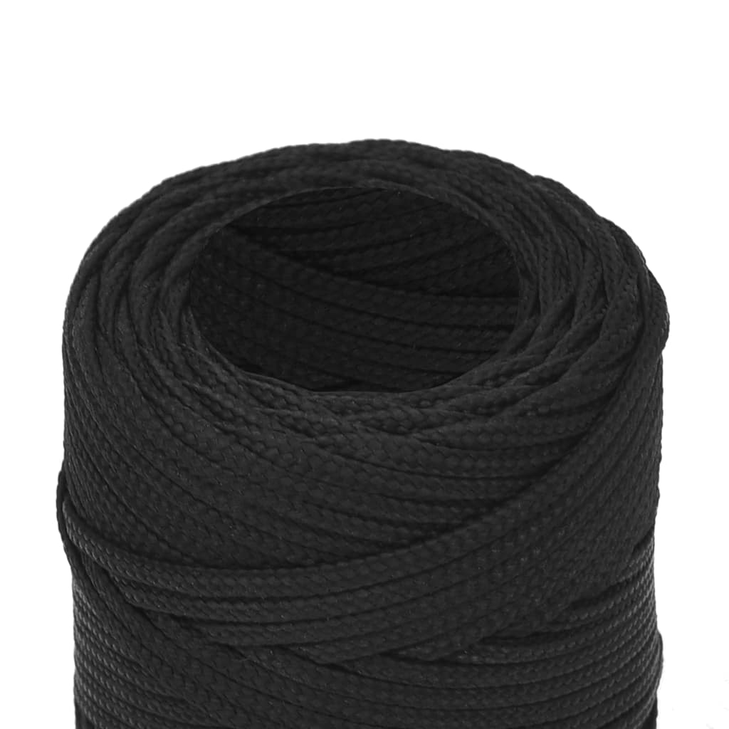 Brodski konop tamnocrni 2 mm 500 m od polipropilena