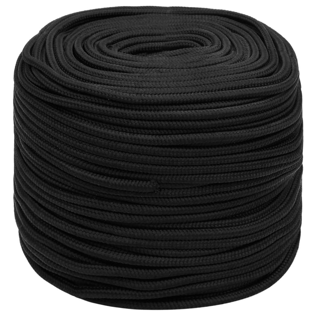 Brodski konop tamnocrni 6 mm 500 m od polipropilena