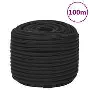 Brodski konop tamnocrni 12 mm 100 m od polipropilena