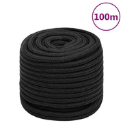 Brodski konop tamnocrni 16 mm 100 m od polipropilena