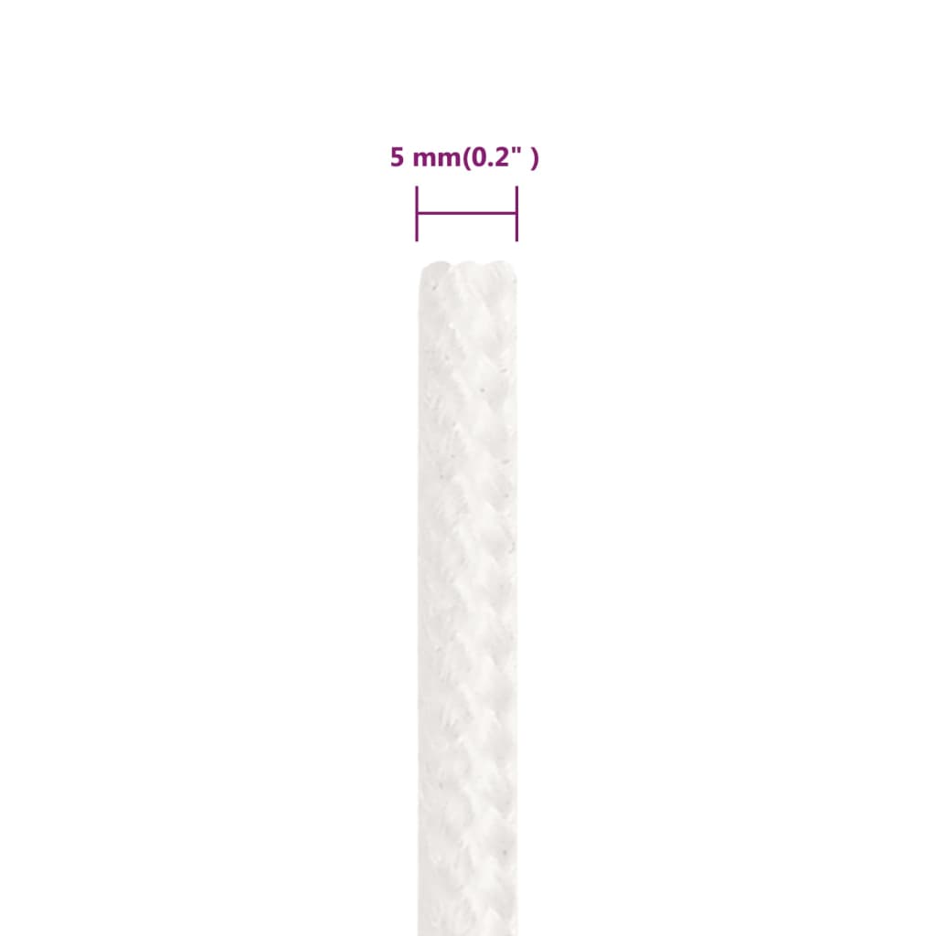 Brodski konop svjetlobijeli 5 mm 25 m od polipropilena