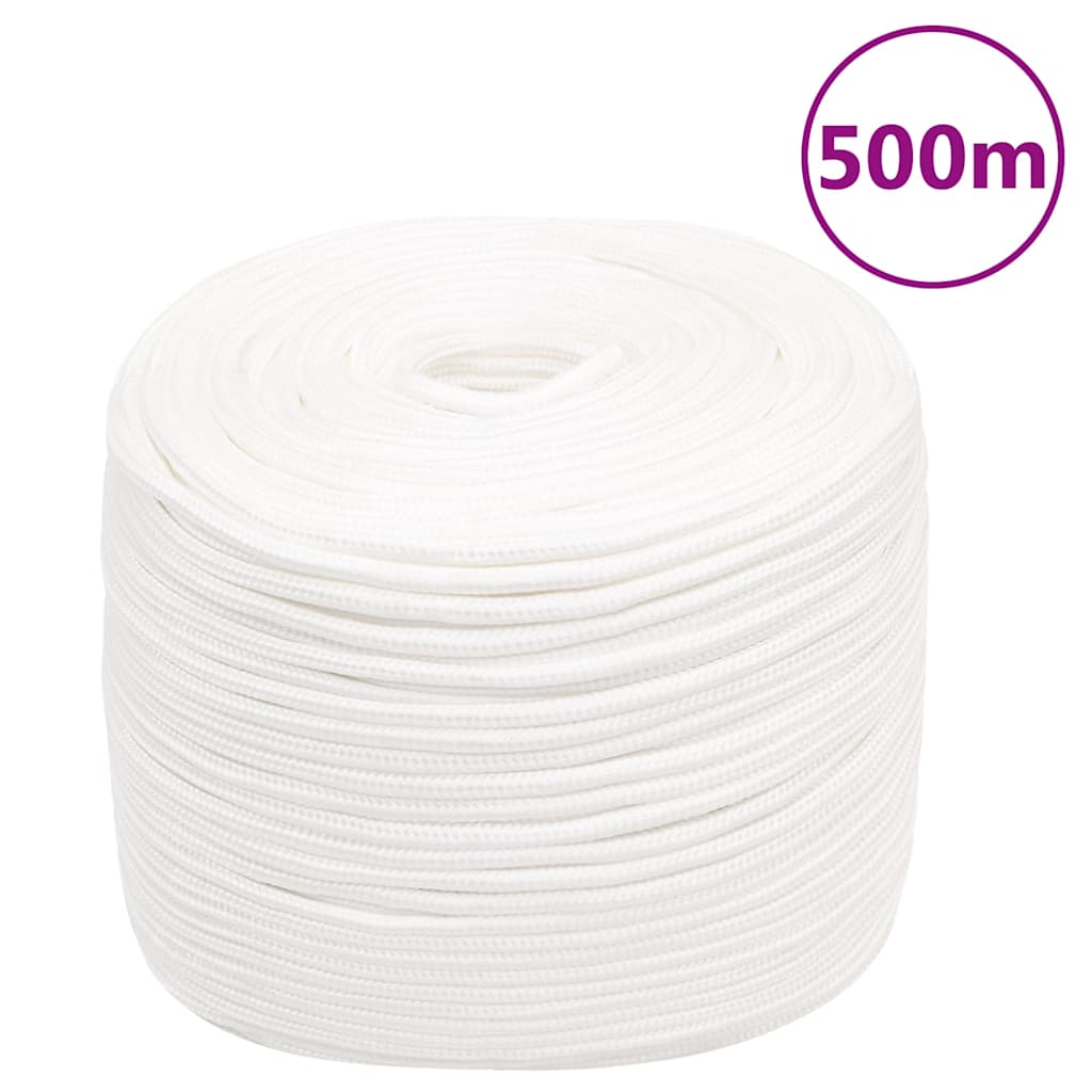 Brodski konop svjetlobijeli 6 mm 500 m od polipropilena