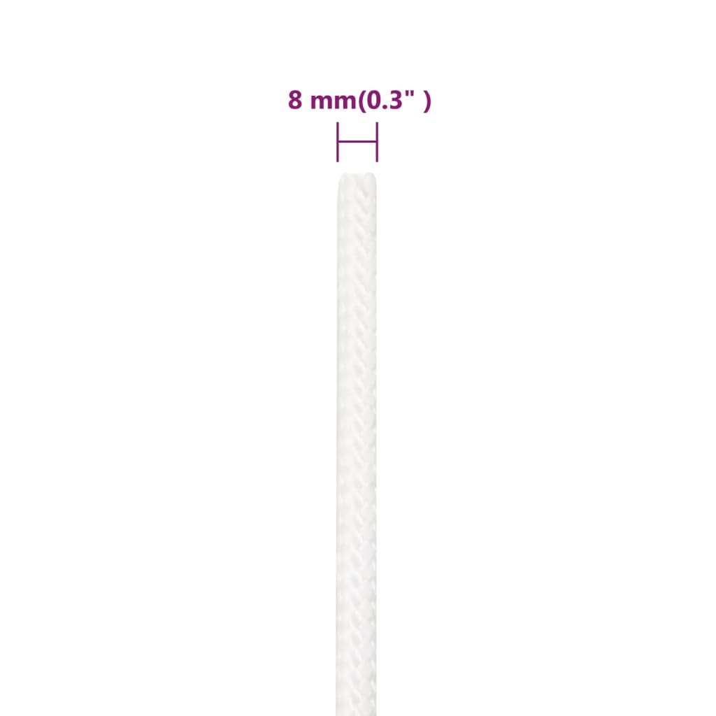 Brodski konop svjetlobijeli 8 mm 50 m od polipropilena