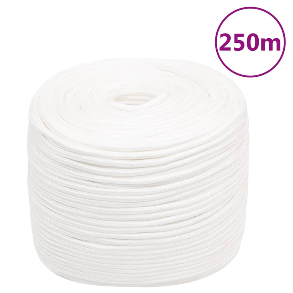 Brodski konop svjetlobijeli 8 mm 250 m od polipropilena