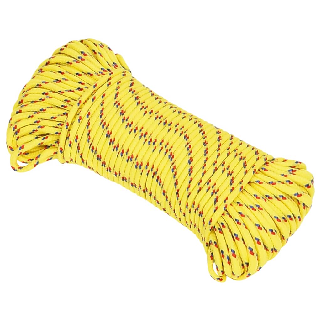 Brodski konop žuti 4 mm 50 m od polipropilena