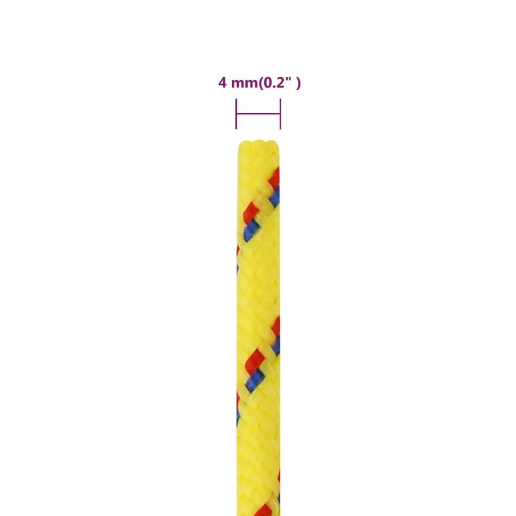 Brodski konop žuti 4 mm 50 m od polipropilena