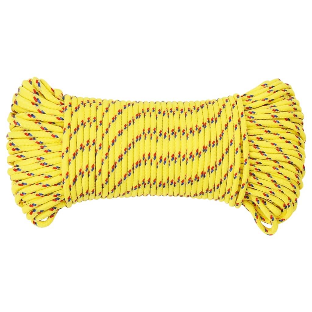 Brodski konop žuti 4 mm 500 m od polipropilena