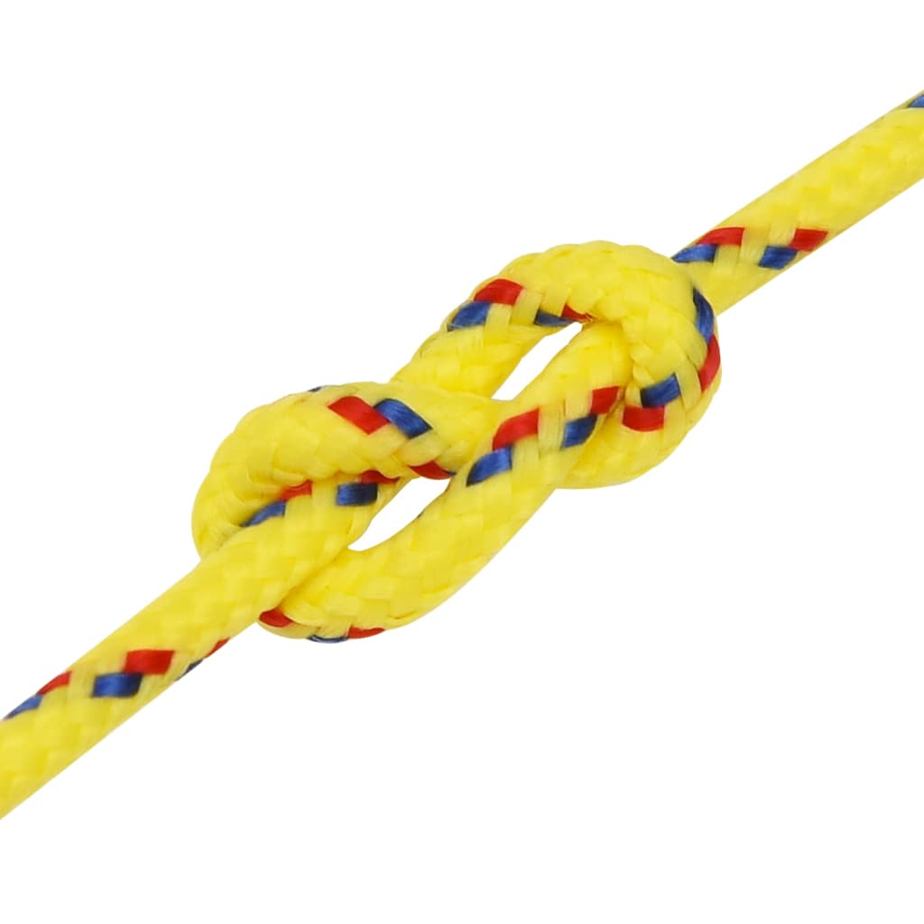 Brodski konop žuti 5 mm 25 m od polipropilena