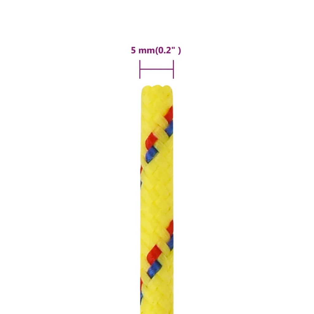 Brodski konop žuti 5 mm 250 m od polipropilena