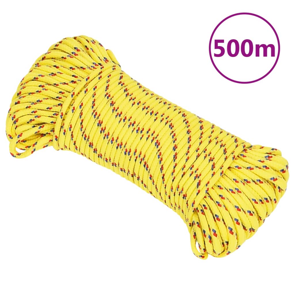 Brodski konop žuti 5 mm 500 m od polipropilena