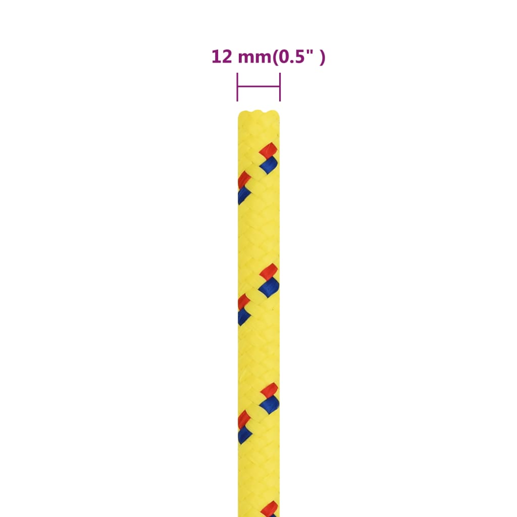 Brodski konop žuti 12 mm 50 m od polipropilena