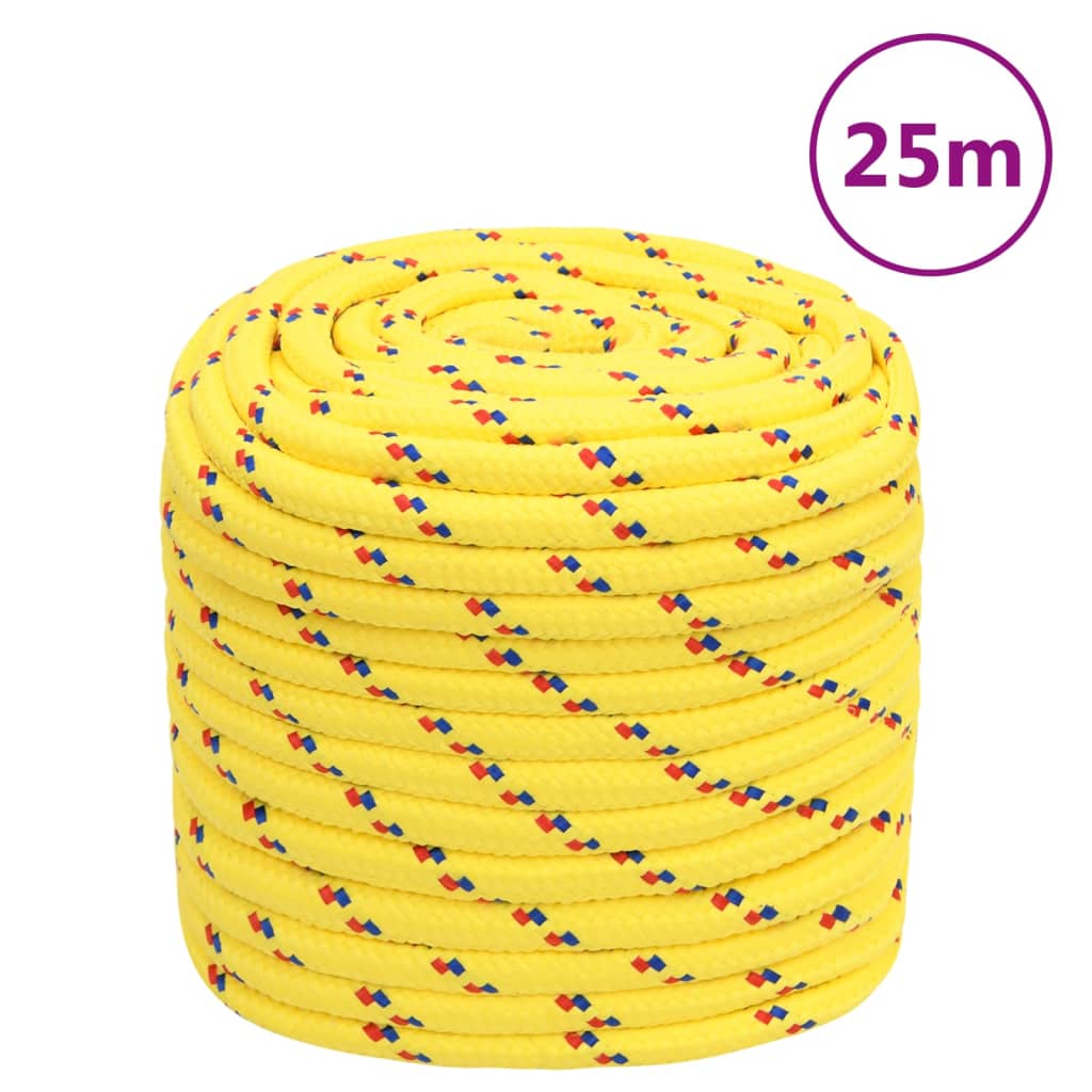 Brodski konop žuti 16 mm 25 m od polipropilena