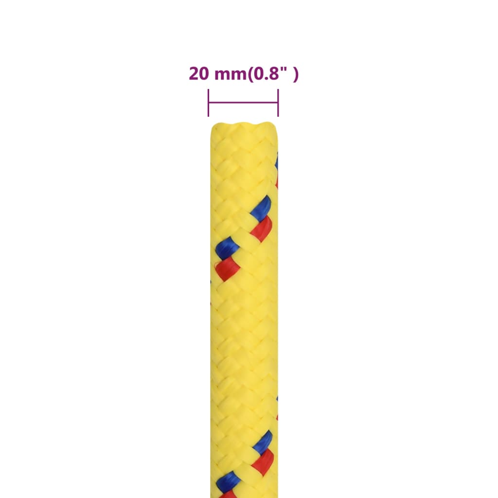 Brodski konop žuti 20 mm 50 m od polipropilena