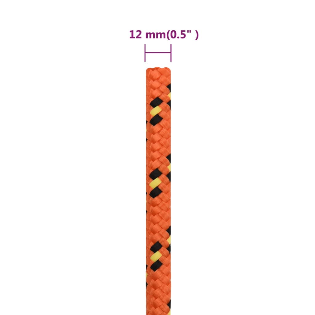 Brodski konop narančasti 12 mm 50 m od polipropilena
