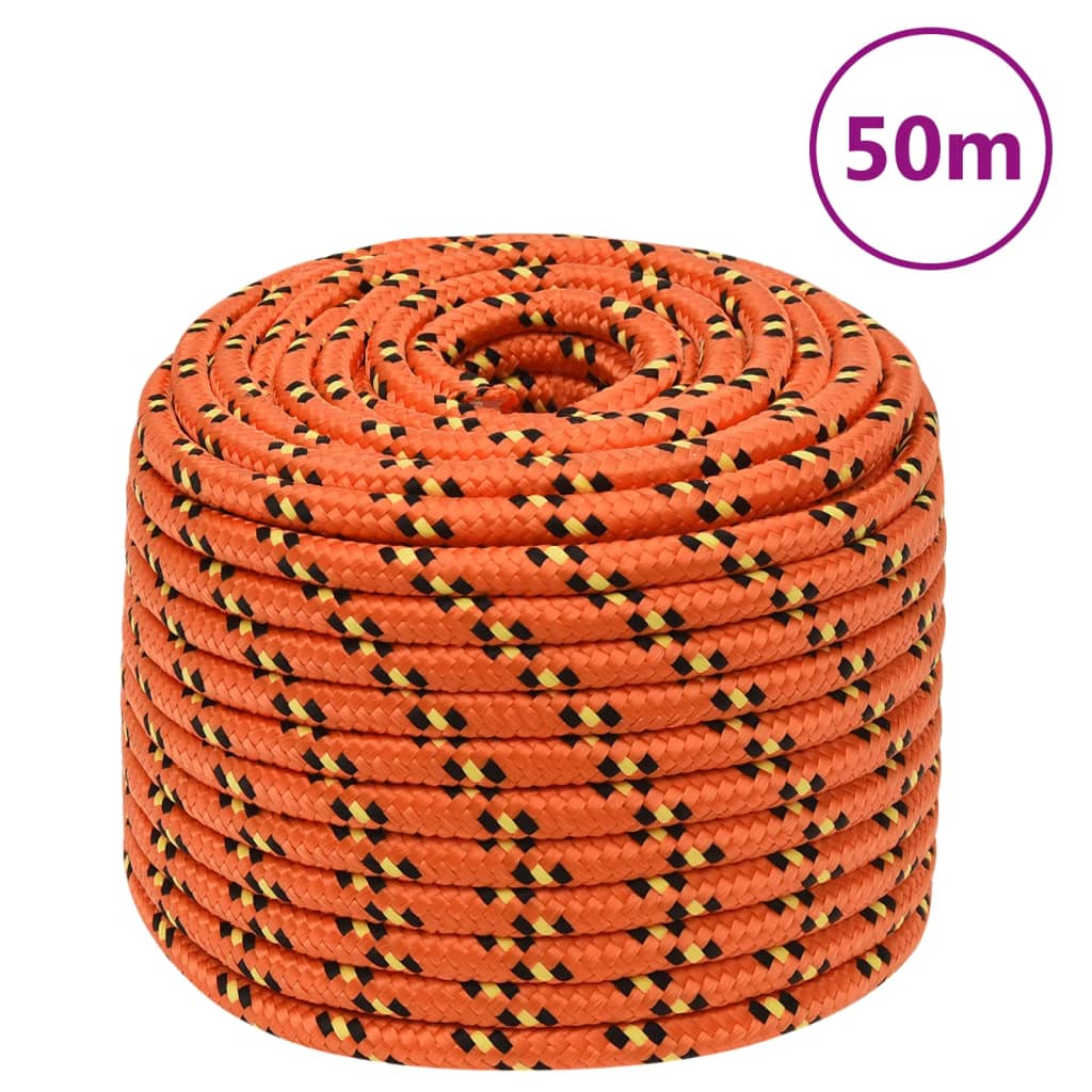Brodski konop narančasti 14 mm 50 m od polipropilena